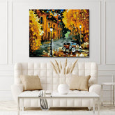 Painting by Numbers Autumn City with Vintage Cars